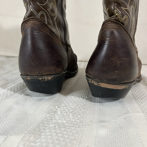 LAREDO Lea Vamp Fox 5742 Women's Brown Leather Cowgirl Western Boot Size 9M - Picture 11 of 12